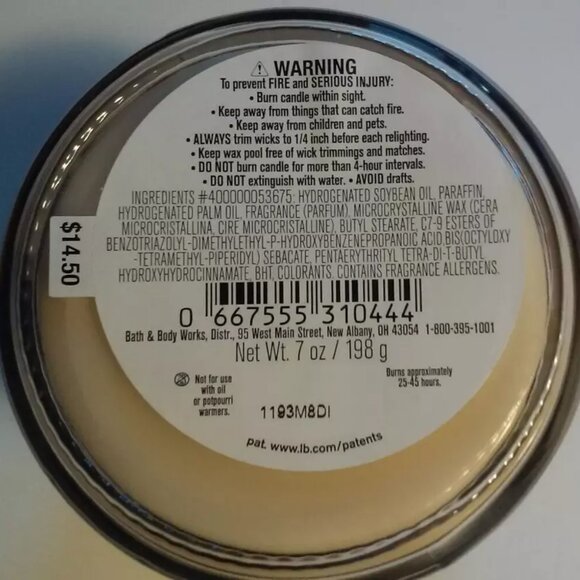 Bath & Body Works Scented Candle Merry Cookie 1 Wick New Unused Retail Price $14 - Picture 3 of 3